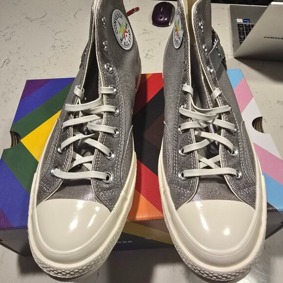 NEW 2024 Chuck 70 High Pride 2024 Converse Sneakers Chuck 70 A10214C SIZE 10 NEW - Picture 12 of 16